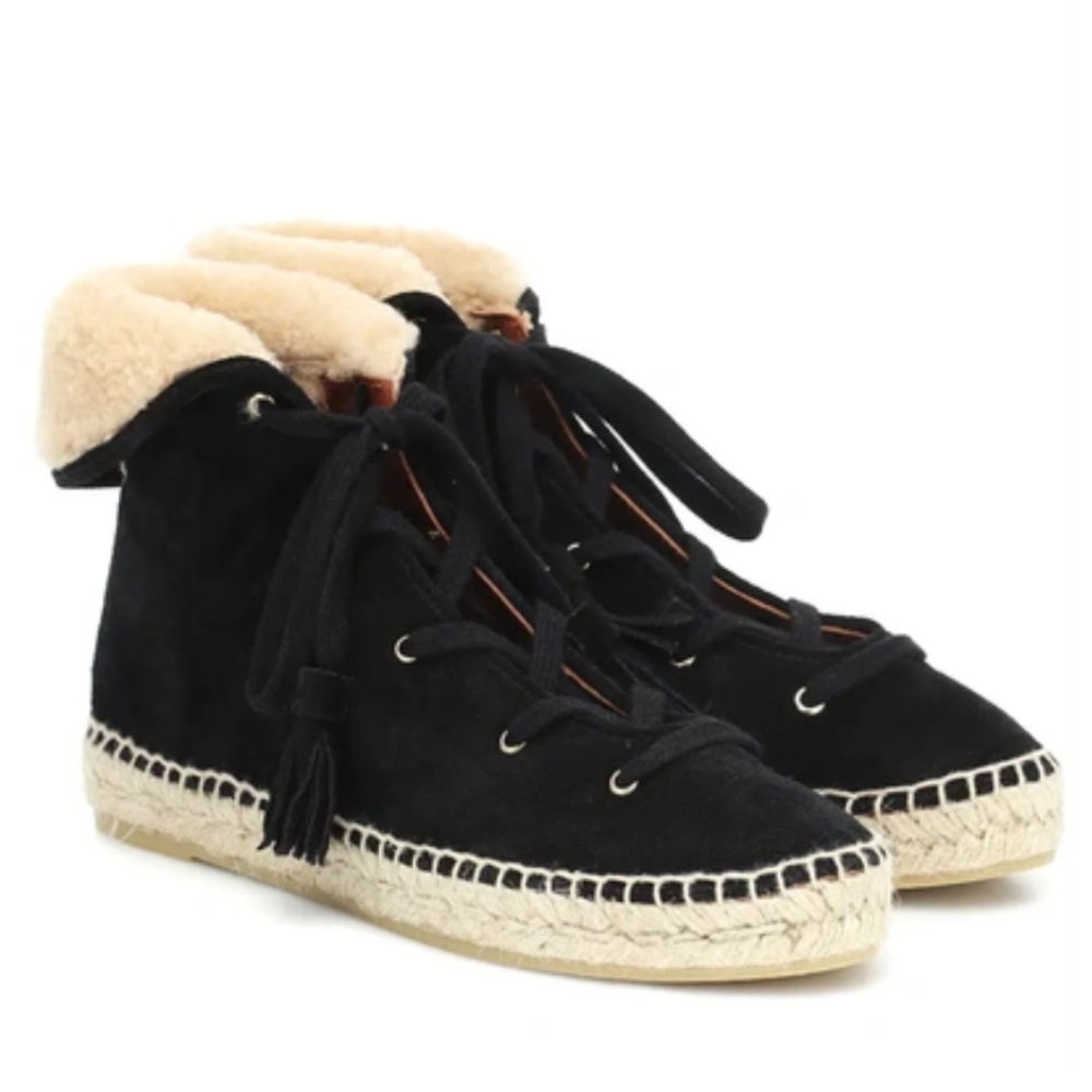 *NEW* Altuzarra Gus Sinopia Black Espadrille Booties Size EU 40 - US 10